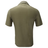 Athens Nights Short-Sleeve Button-Up Shirt KHAKI